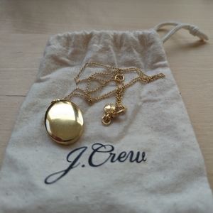 J.Crew Dainty Gold-Plated Oval Locket